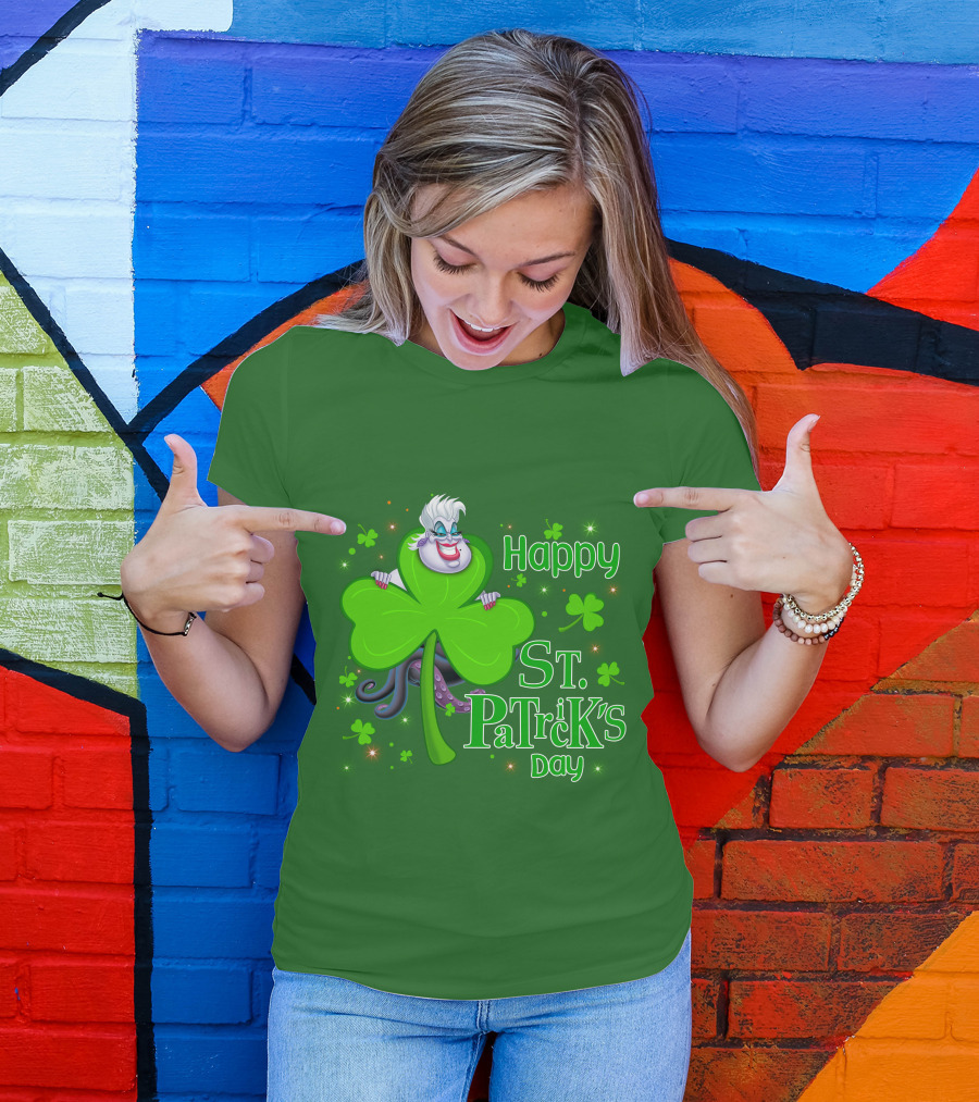Happy St. Patrick's Day Ursula Shamrock T-Shirt
