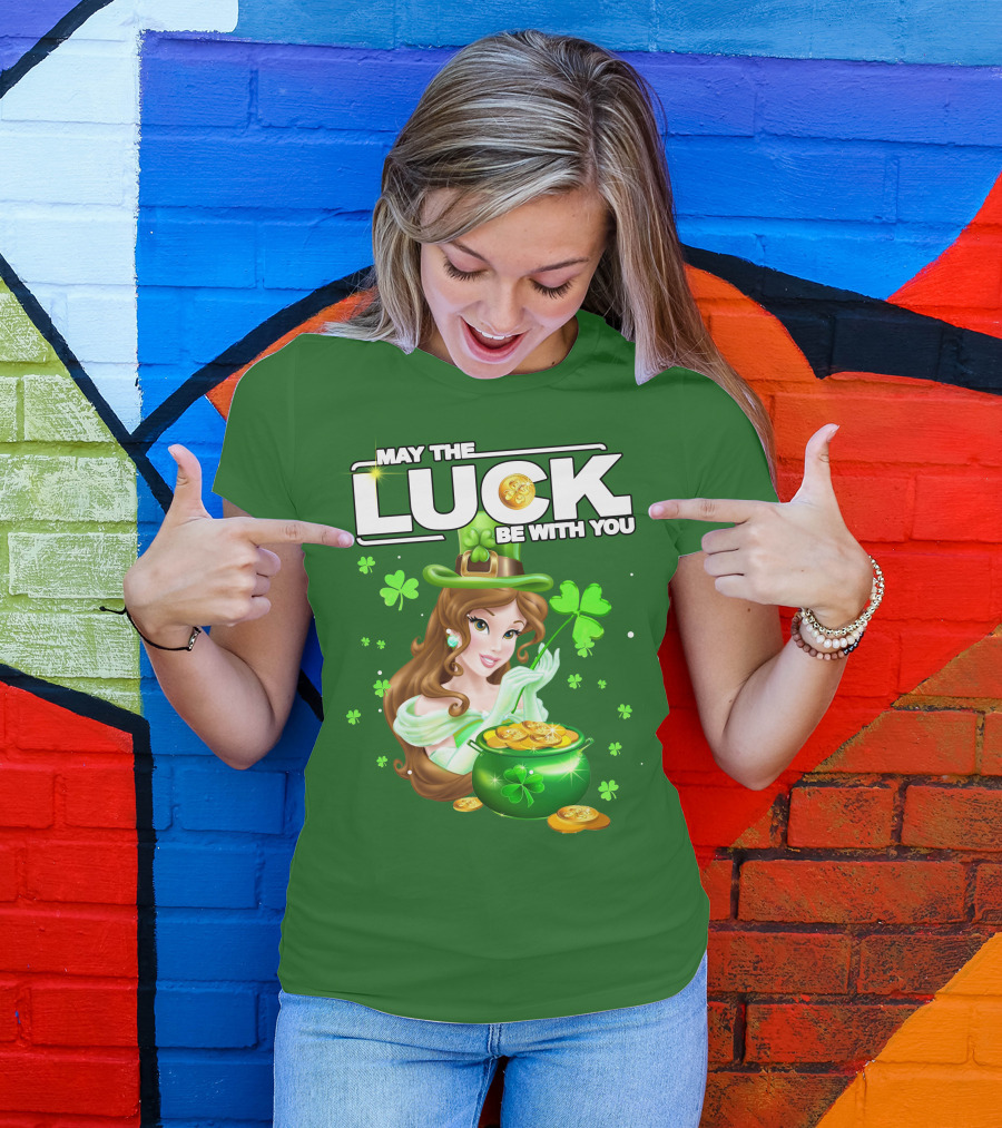 May The Luck Be With You St Patrick's Day Belle T-Shirt
