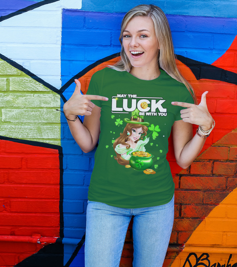 May The Luck Be With You St Patrick's Day Belle T-Shirt
