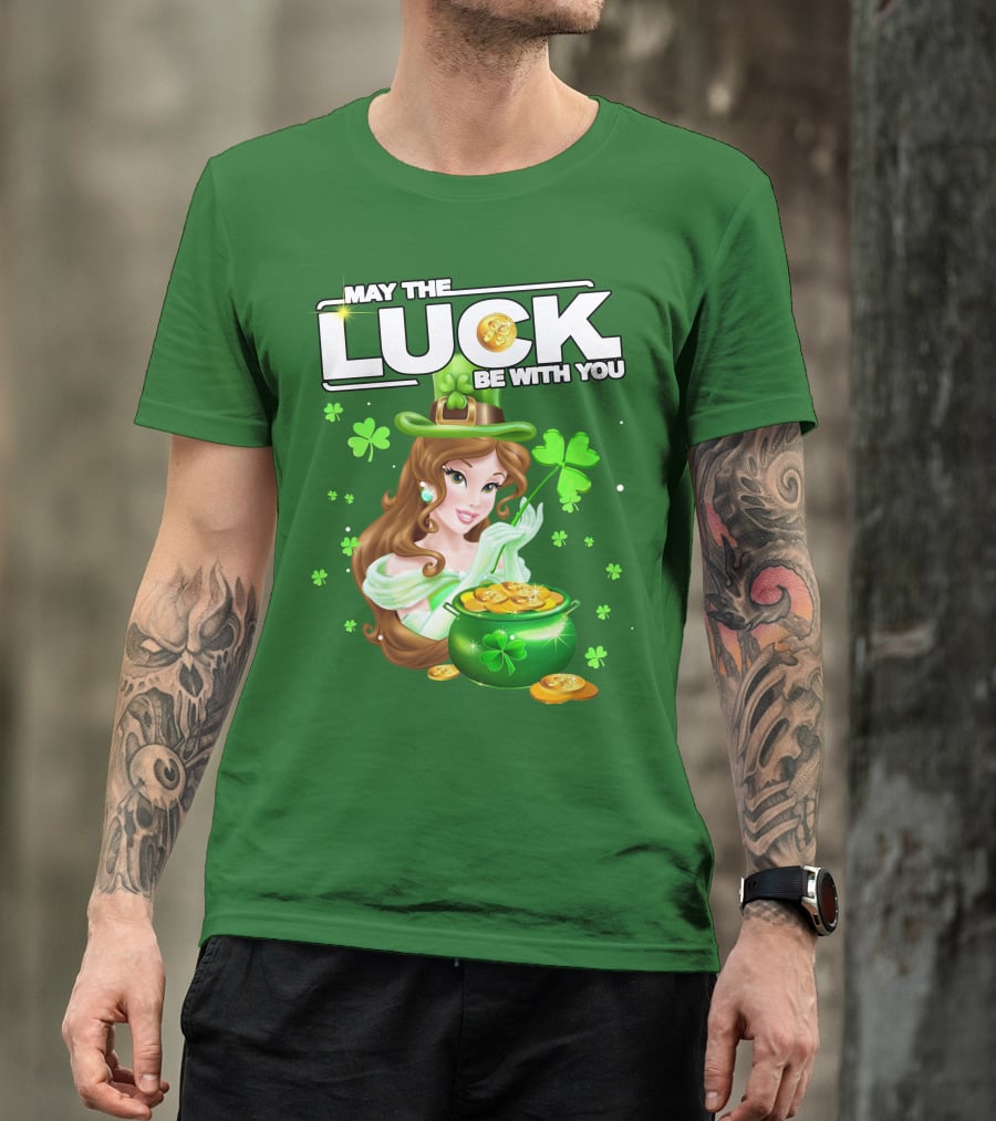 May The Luck Be With You St Patrick's Day Belle T-Shirt