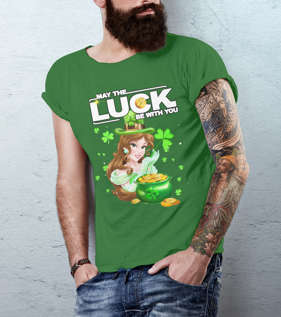 May The Luck Be With You St Patrick's Day Belle T-Shirt