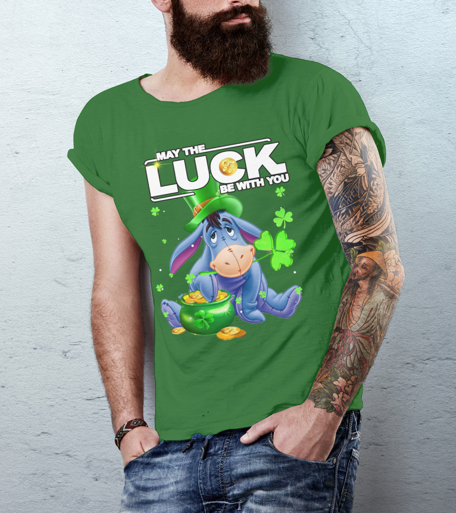 May The Luck Be With You Eeyore St Patrick's Day T-Shirt