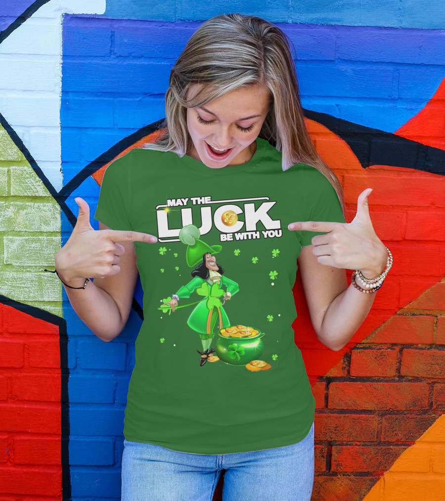 May The Luck Be With You St Patrick's Day Hook T-Shirt