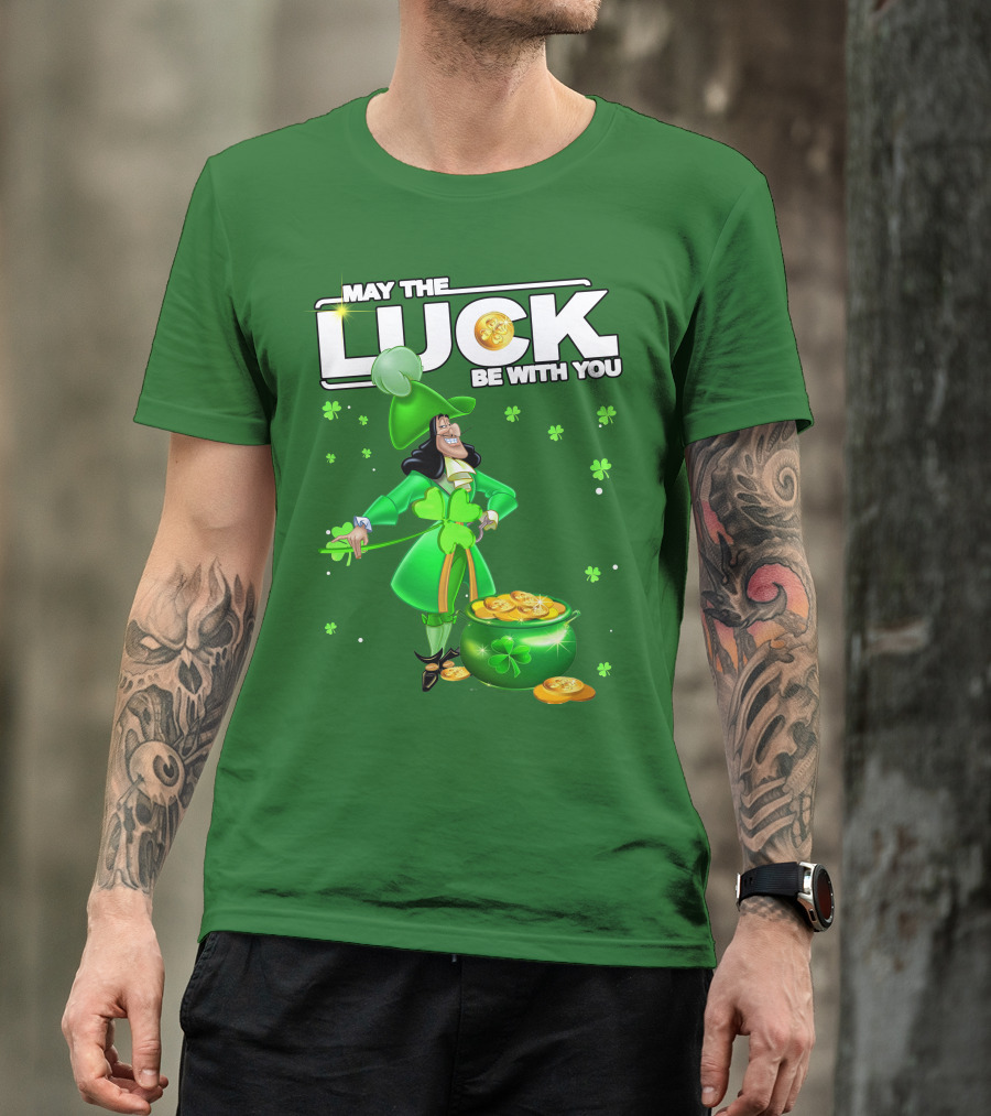 May The Luck Be With You St Patrick's Day Hook T-Shirt