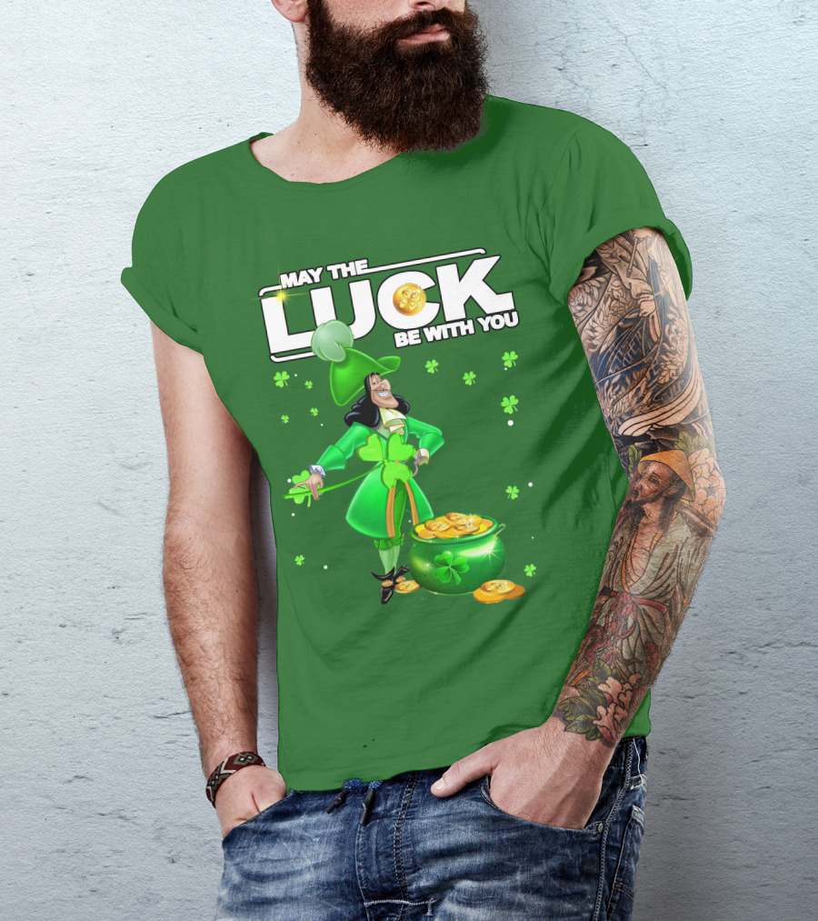 May The Luck Be With You St Patrick's Day Hook T-Shirt