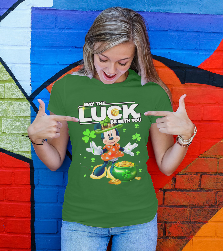 Minnie May The Luck Be With You St Patrick's Day T-Shirt