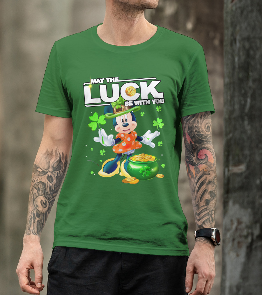 Minnie May The Luck Be With You St Patrick's Day T-Shirt