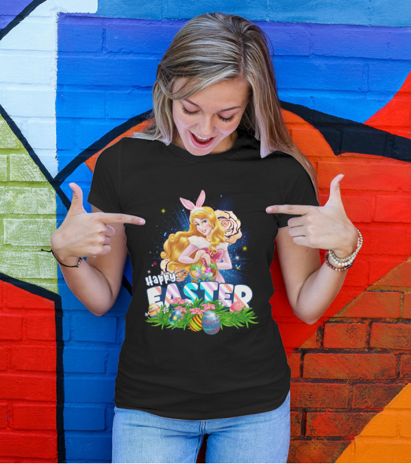 Aurora Happy Easter Bunny Ears Egg Hunt T-Shirt
