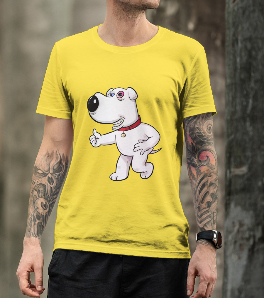 Brian Griffin Psychedelic Style Family Guy Character T-Shirt