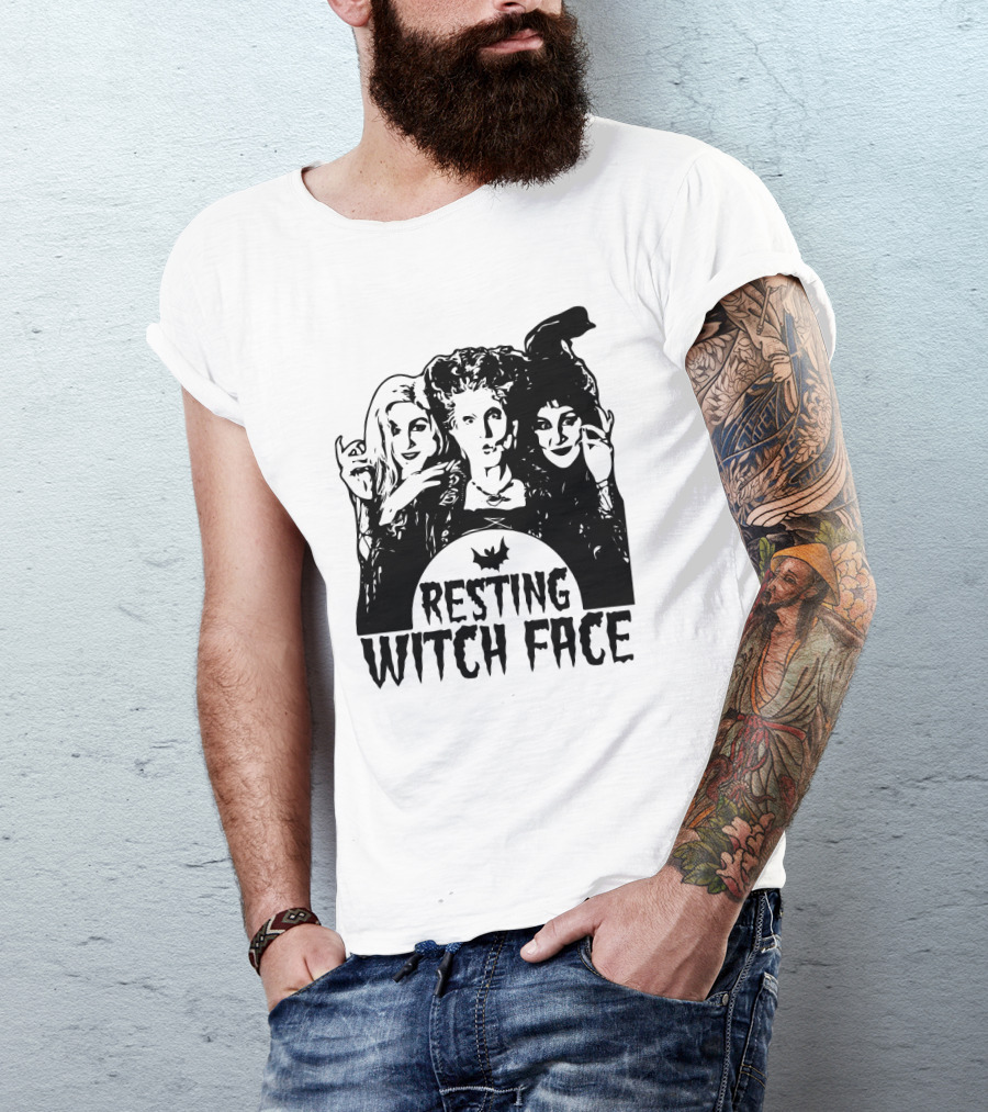 Resting Witch Face Sanderson Sisters Halloween Trio T-Shirt