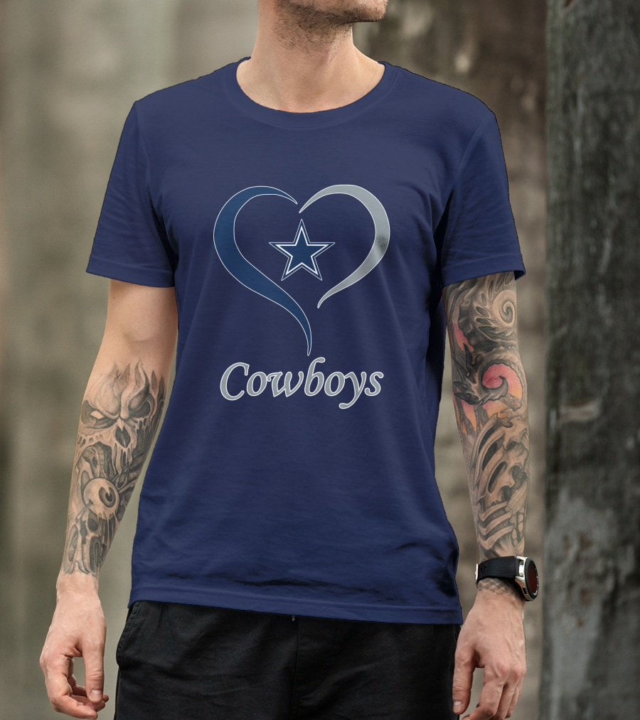 Cowboys Star Heart T-Shirt