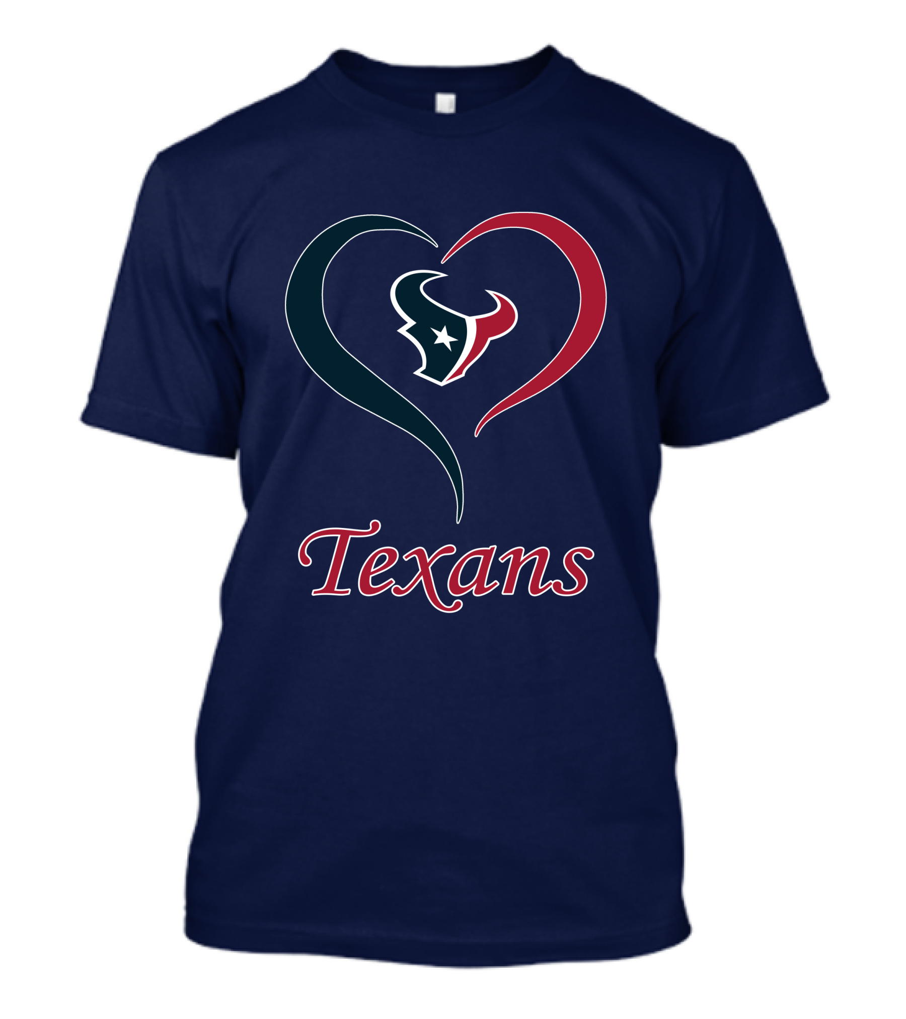 Houston Texans Heart Logo Texans T-Shirt