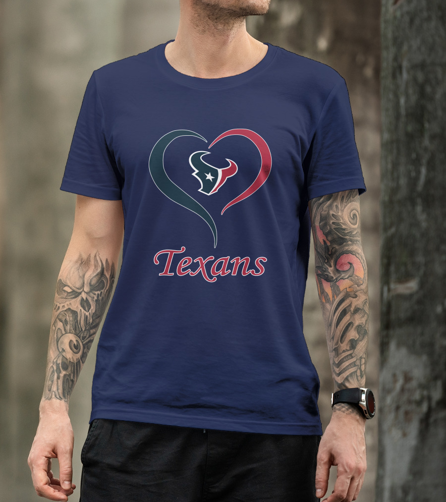 Houston Texans Heart Logo Texans T-Shirt