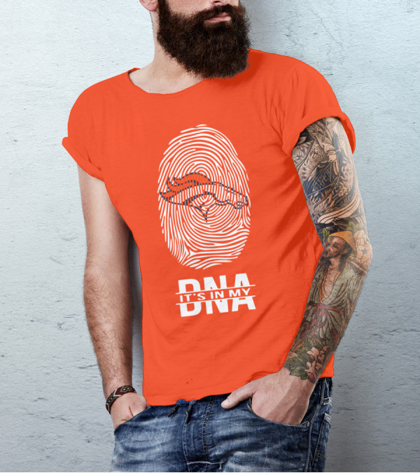 Denver Broncos DNA Fingerprint Emblem It's In My DNA T-Shirt