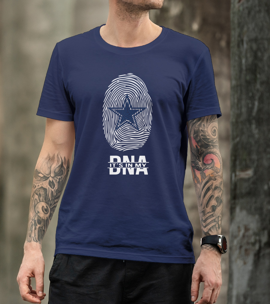 Dallas Cowboys It's In My Dna Fingerprint Star T-Shirt