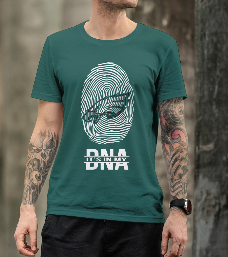 Philadelphia Eagles DNA It's In My DNA Fingerprint T-Shirt