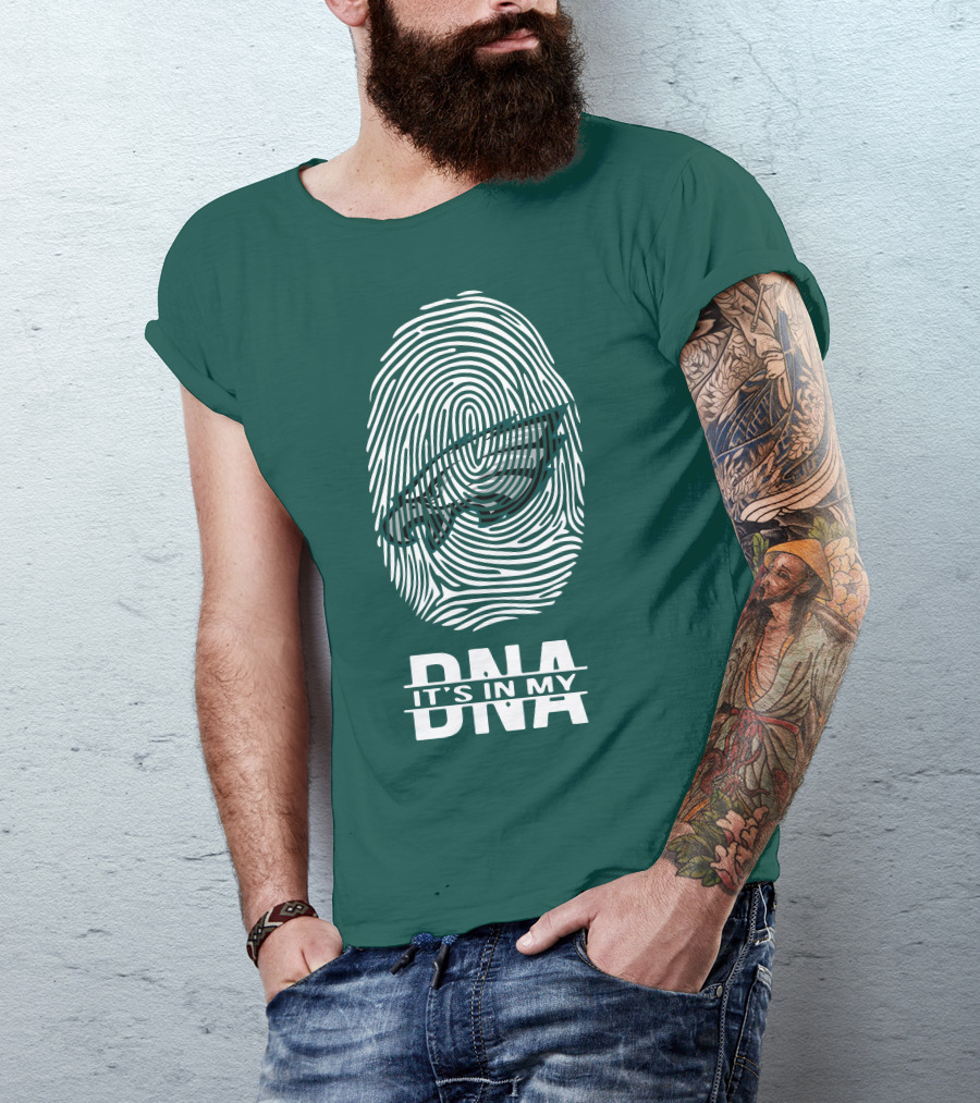 Philadelphia Eagles DNA It's In My DNA Fingerprint T-Shirt