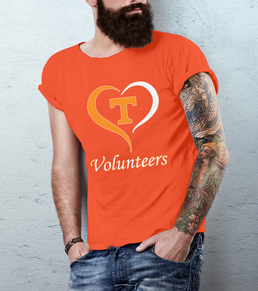 Heart T Tennessee Volunteers T-Shirt