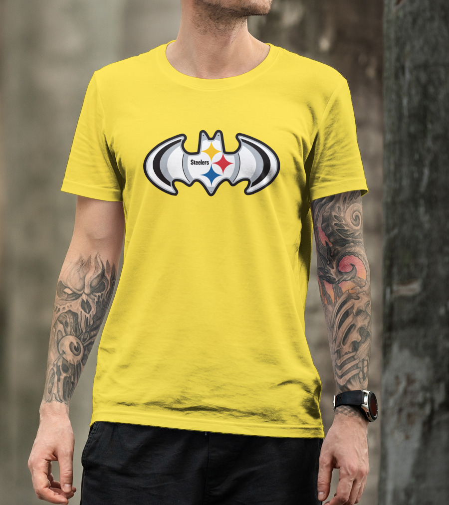 Steelers Batman Logo Pittsburgh Steelers Are Coming T-Shirt