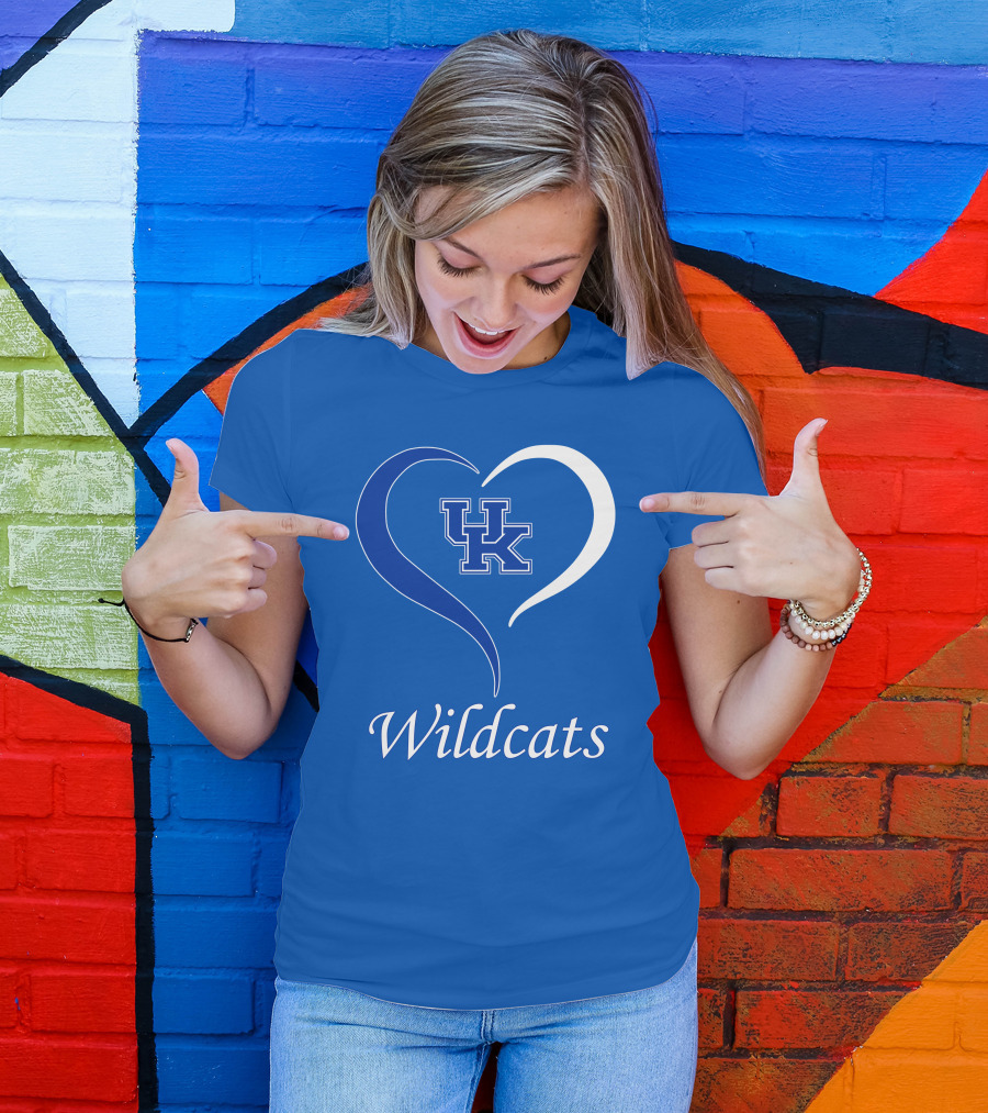 UK Wildcats Heart Wildcats T-Shirt