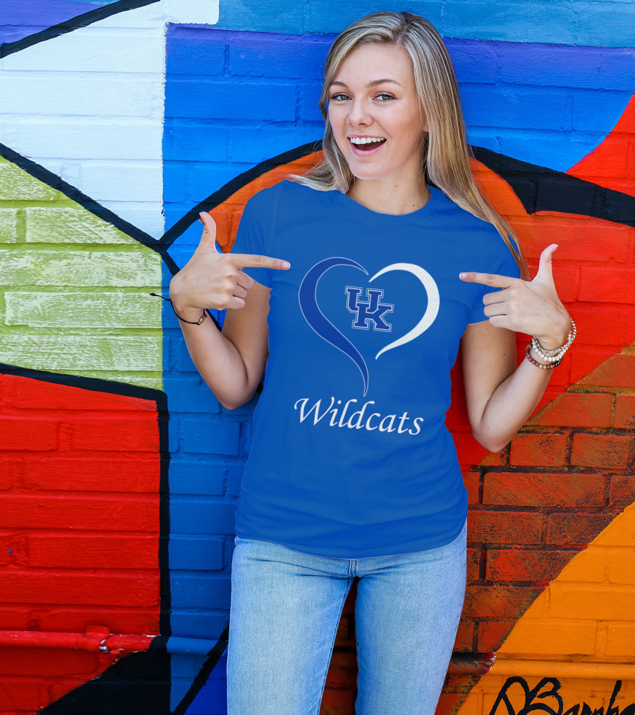 UK Wildcats Heart Wildcats T-Shirt