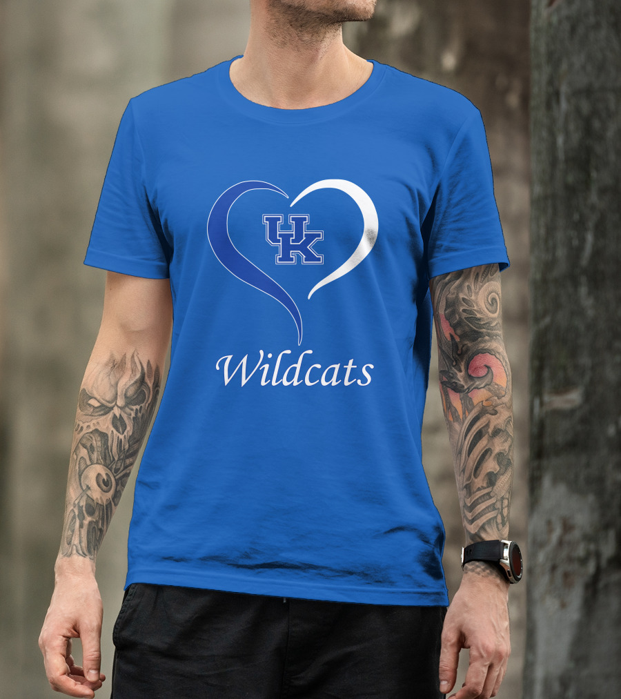 UK Wildcats Heart Wildcats T-Shirt