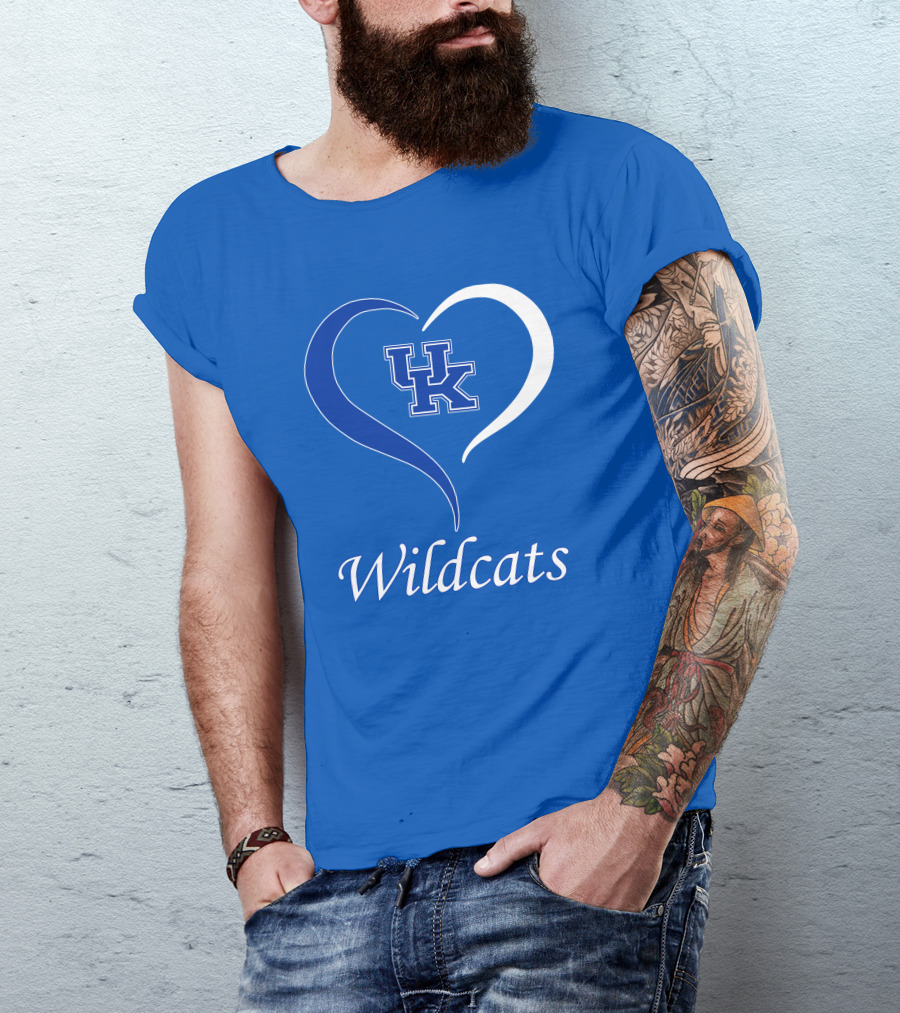 UK Wildcats Heart Wildcats T-Shirt