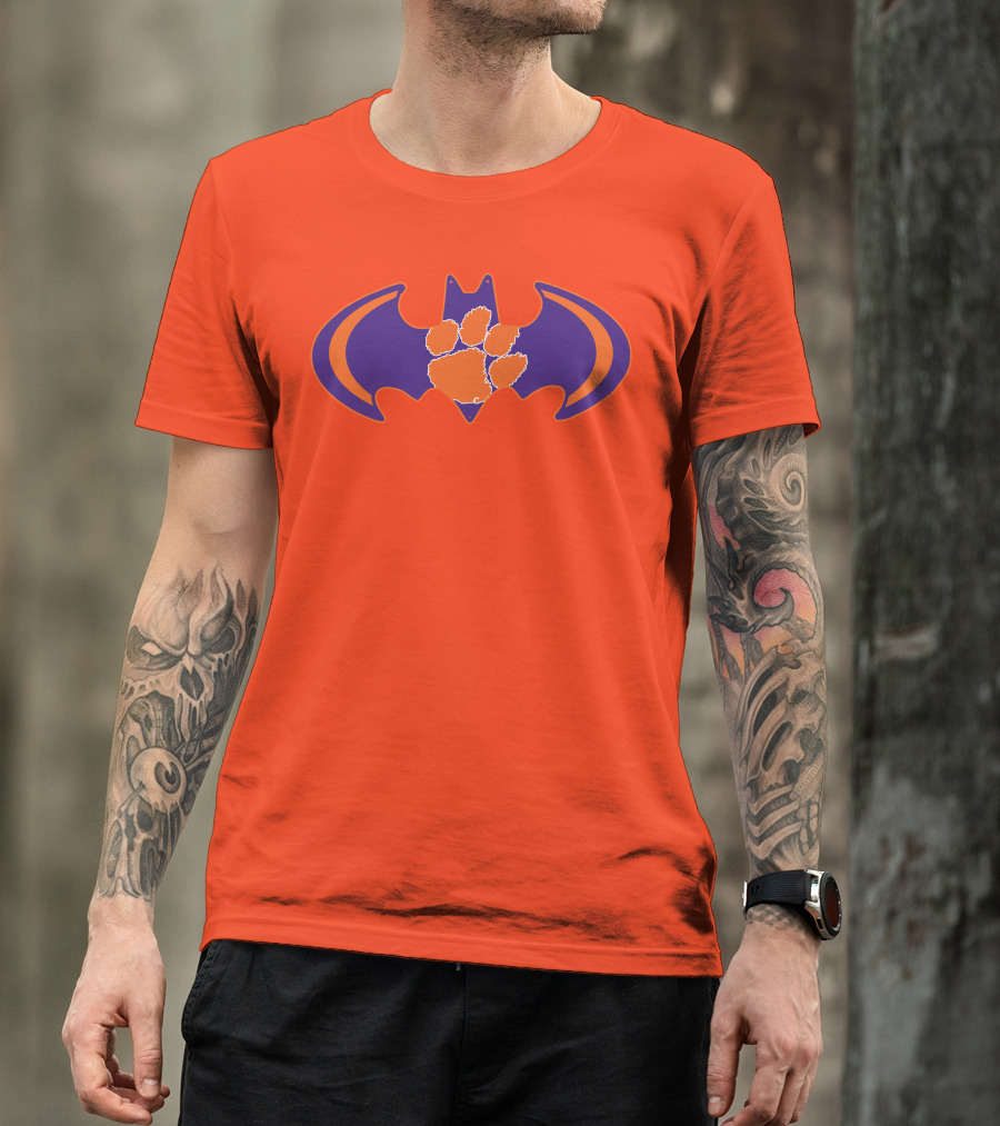 Clemson Tigers Paw Bat T-Shirt
