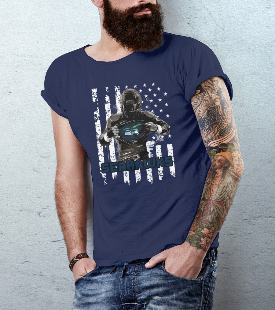 Seattle Seahawks Player Pride Flag T-Shirt