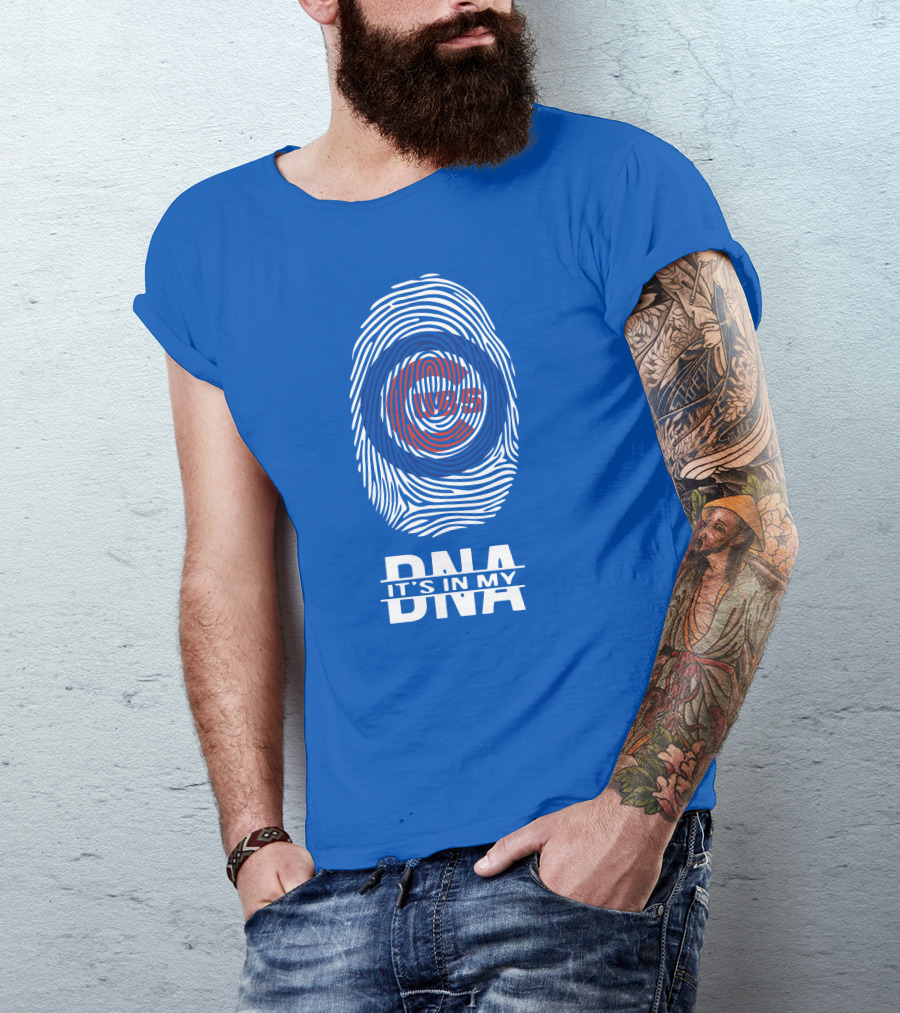 Chicago Cubs It's In My Dna Fingerprint T-Shirt