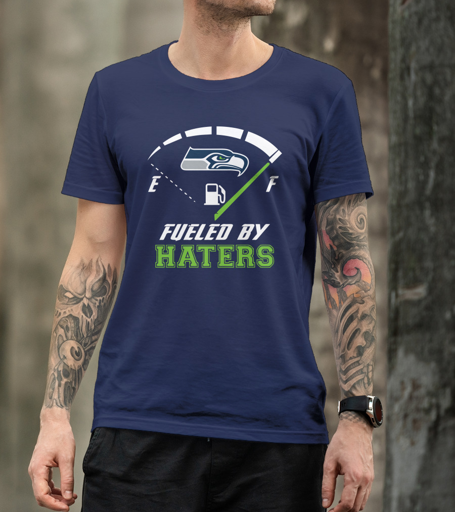 Seattle Seahawks Fueled By Haters Football Energy Gauge T-Shirt
