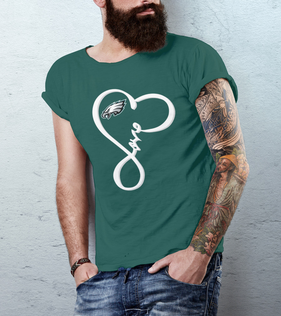 Philadelphia Eagles Love Heart T-Shirt