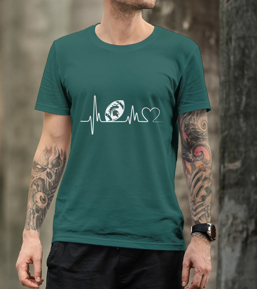Michigan State Spartans Football Heartbeat T-Shirt