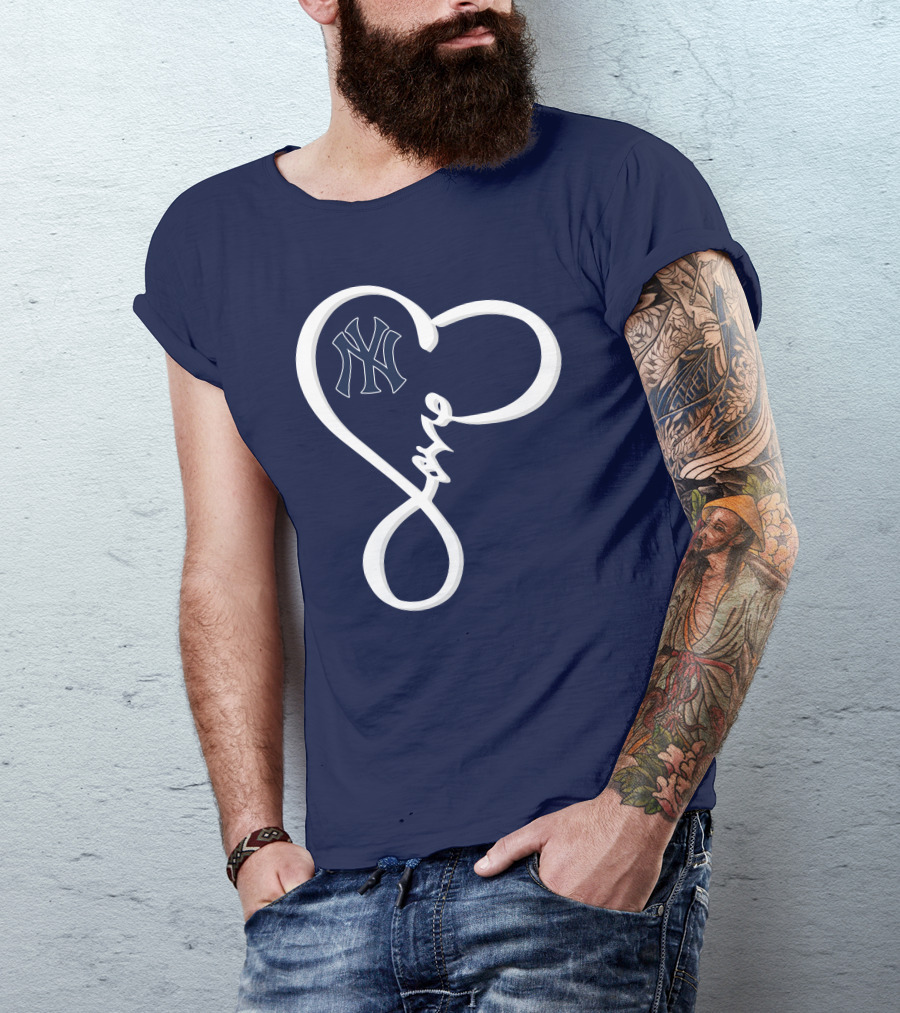 Yankees Love Heart T-Shirt