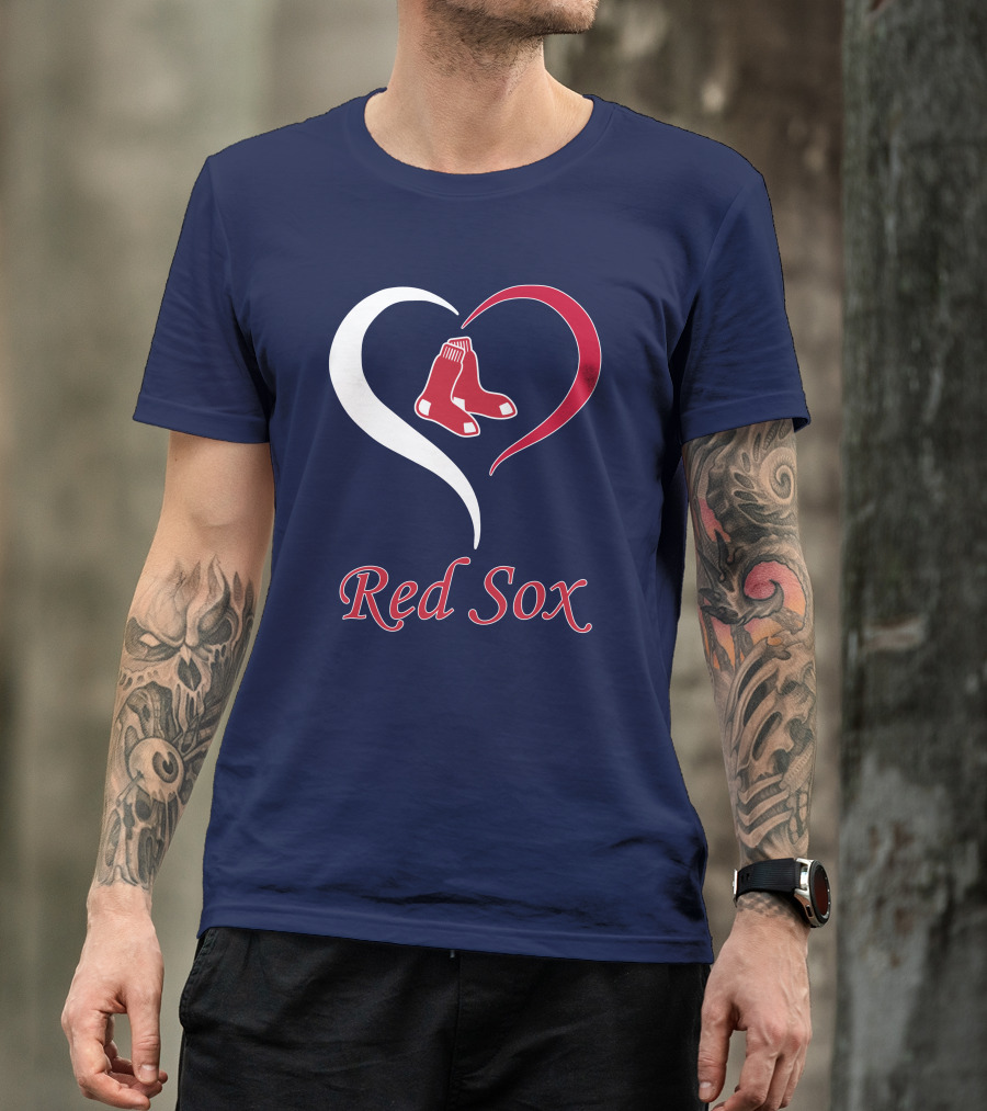 Red Sox Heart Logo Boston Pride T-Shirt