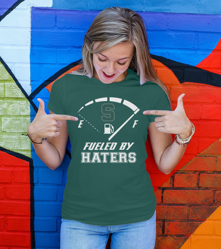 Fueled By Haters Michigan State S Icon Fuel Gauge T-Shirt