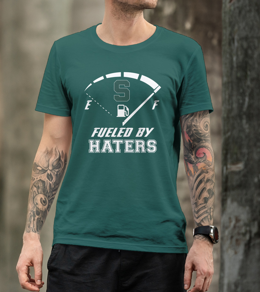 Fueled By Haters Michigan State S Icon Fuel Gauge T-Shirt