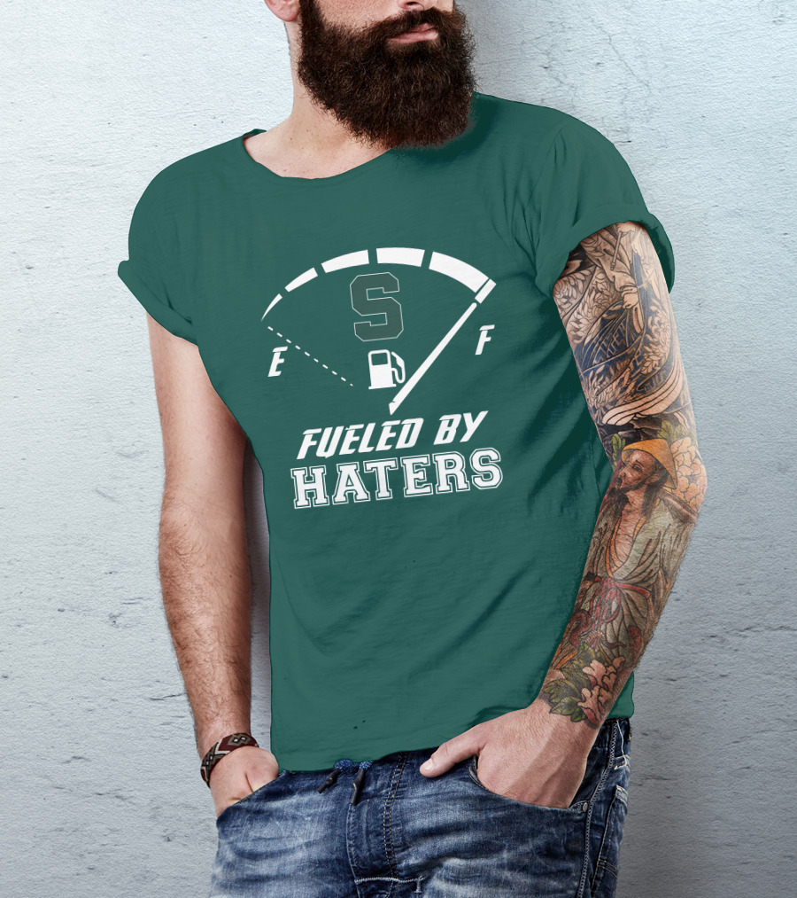 Fueled By Haters Michigan State S Icon Fuel Gauge T-Shirt