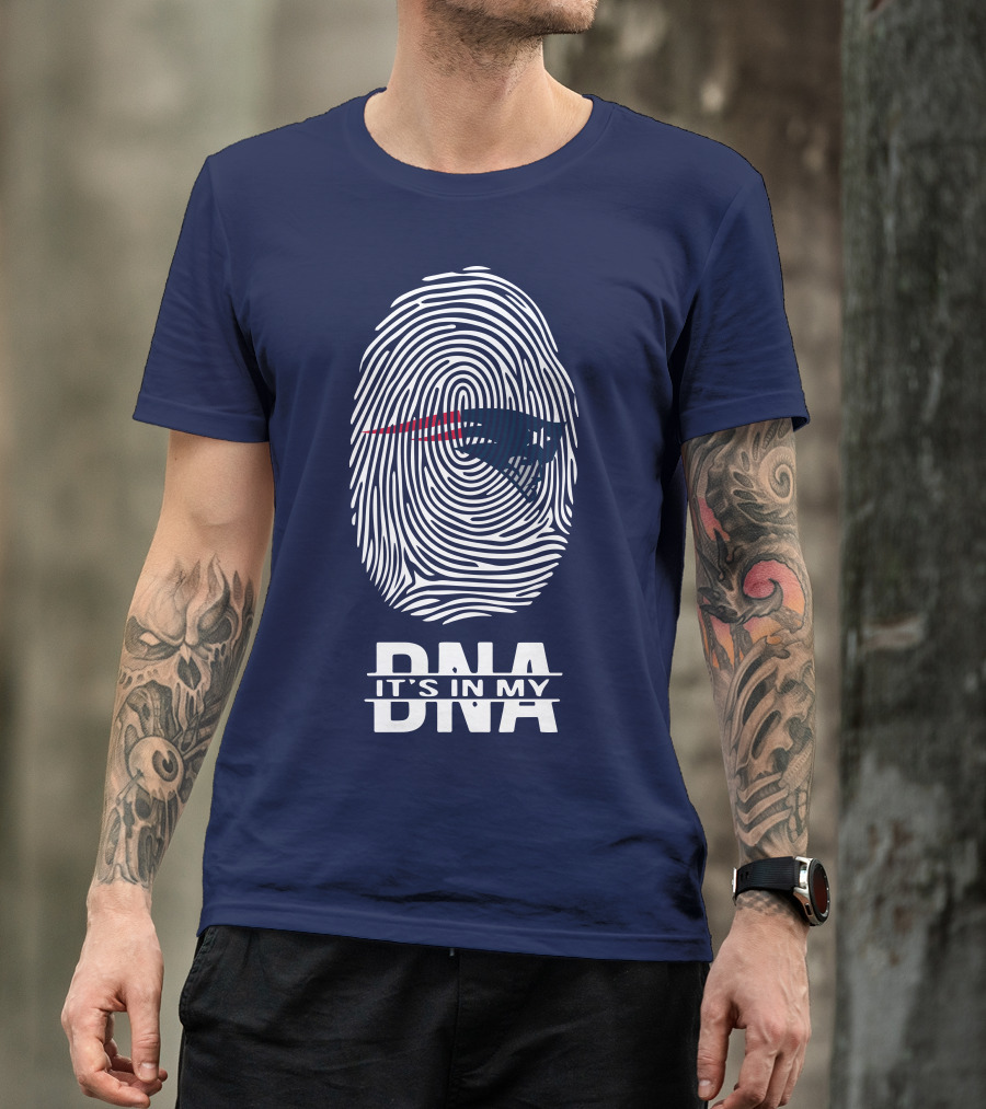 New England Patriots It's In My DNA Fingerprint T-Shirt
