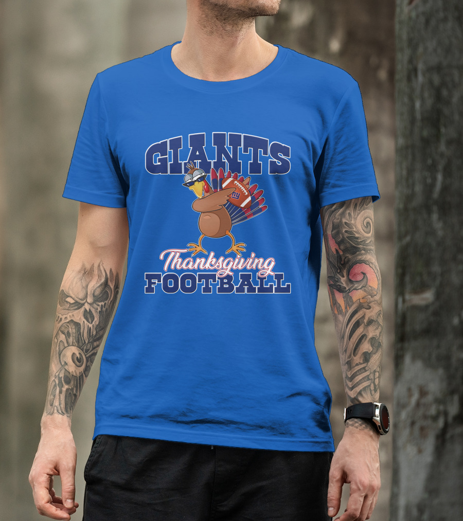 Giants Thanksgiving Football Turkey T-Shirt