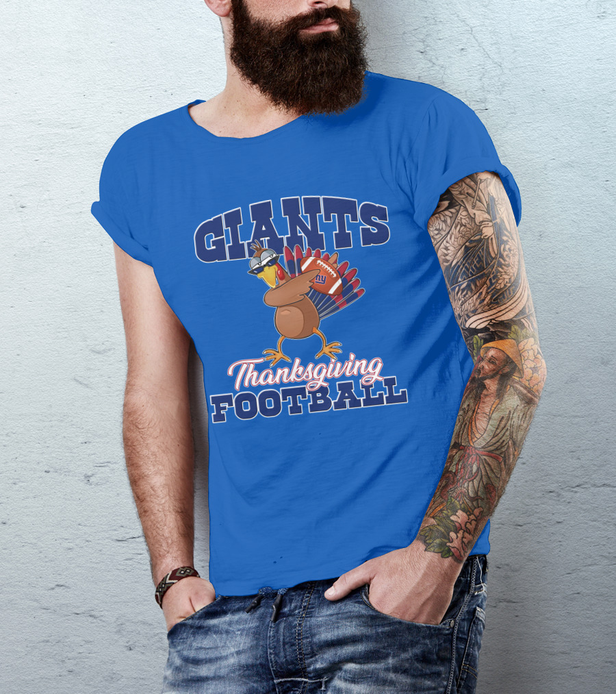 Giants Thanksgiving Football Turkey T-Shirt