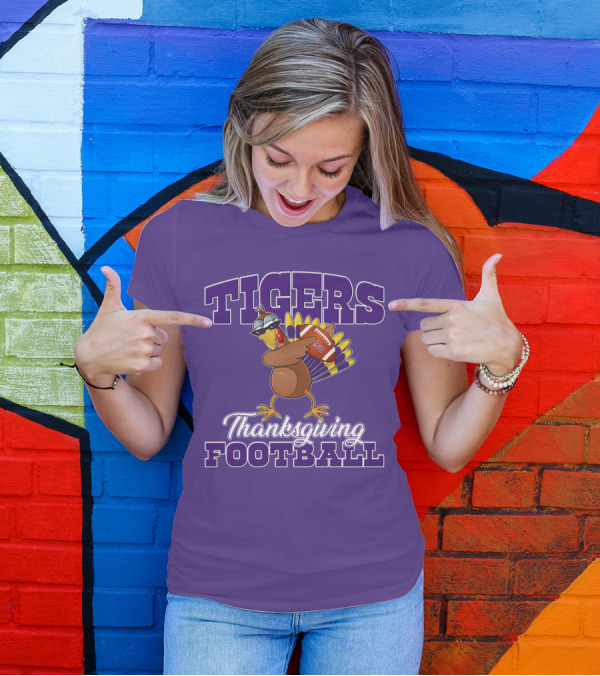 Tigers Thanksgiving Football LSU Turkey T-Shirt