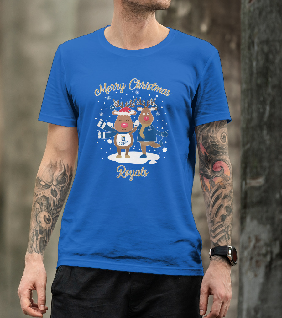 Merry Christmas Kansas City Royals Reindeer T-Shirt