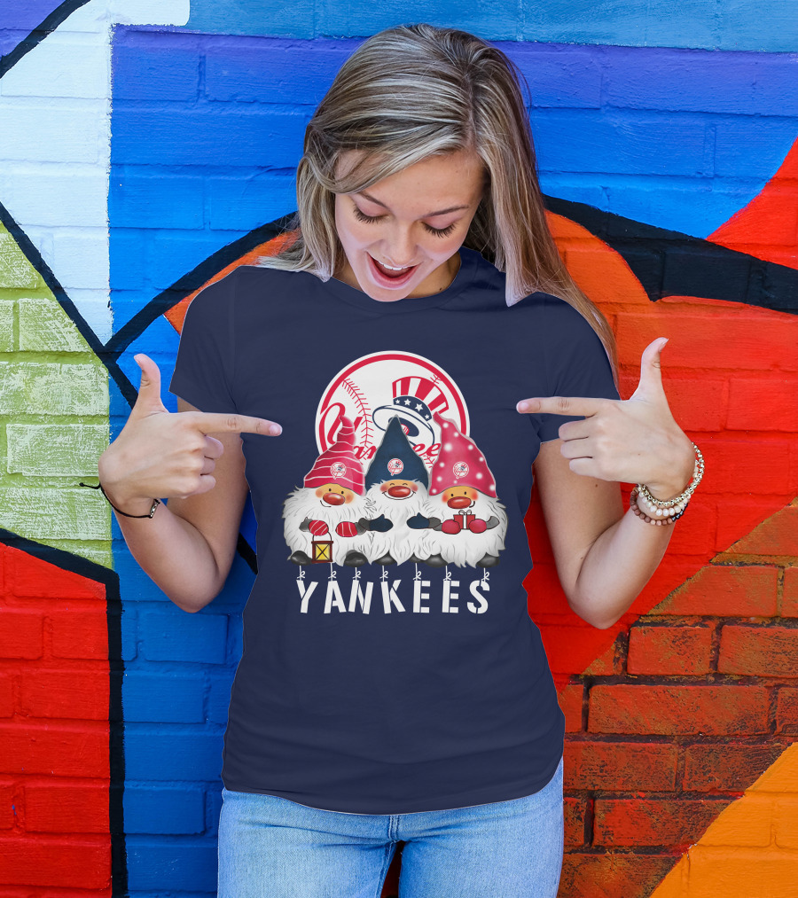 Yankees Merry Christmas Happy Holidays New York Yankees T-Shirt