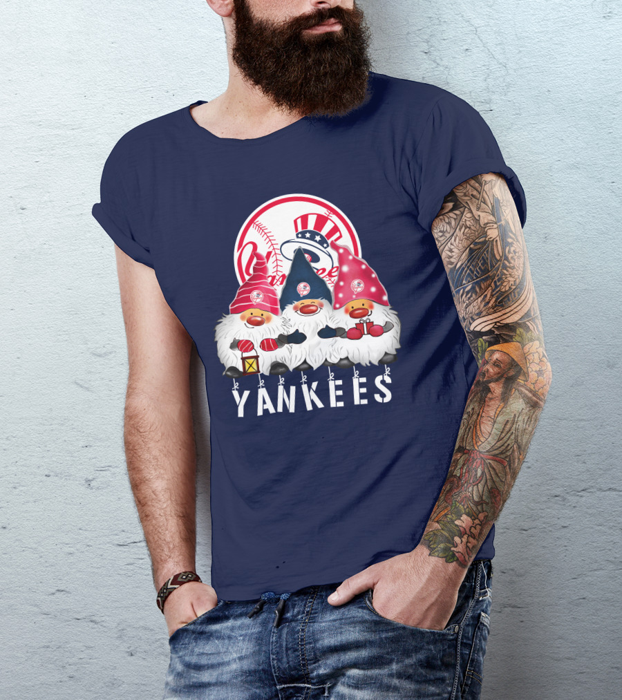 Yankees Merry Christmas Happy Holidays New York Yankees T-Shirt