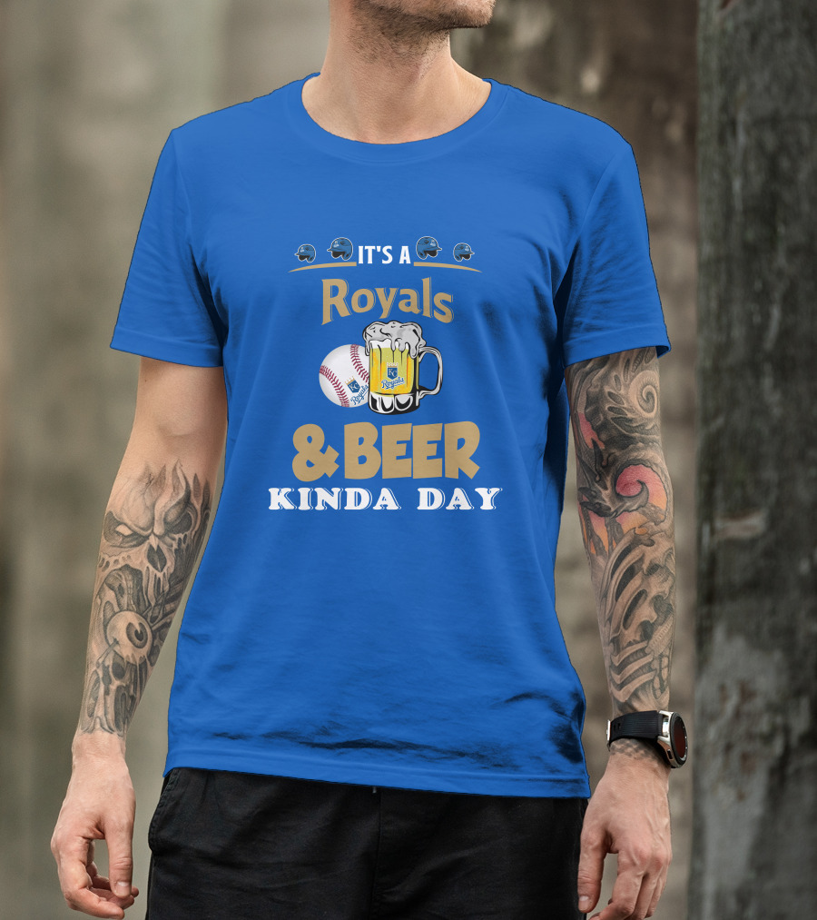Kansas City Royals Baseball And Beer Kinda Day T-Shirt