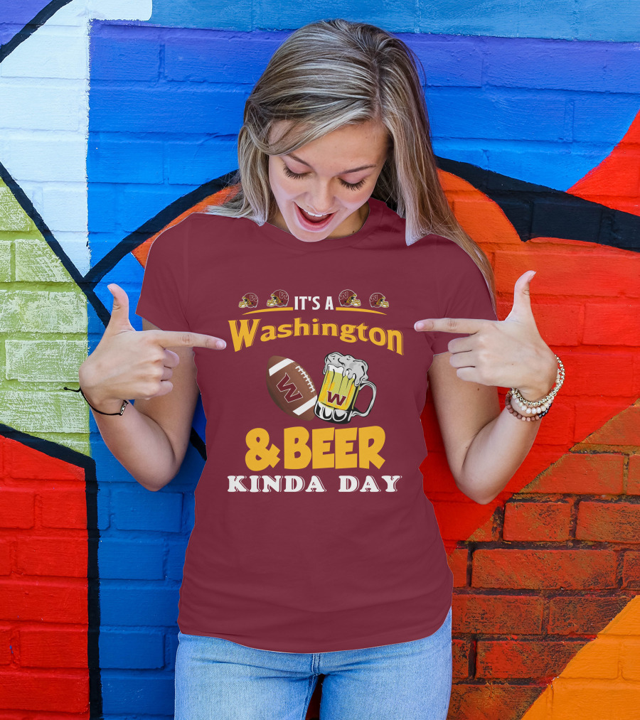 Washington Football And Beer Celebration Day T-Shirt