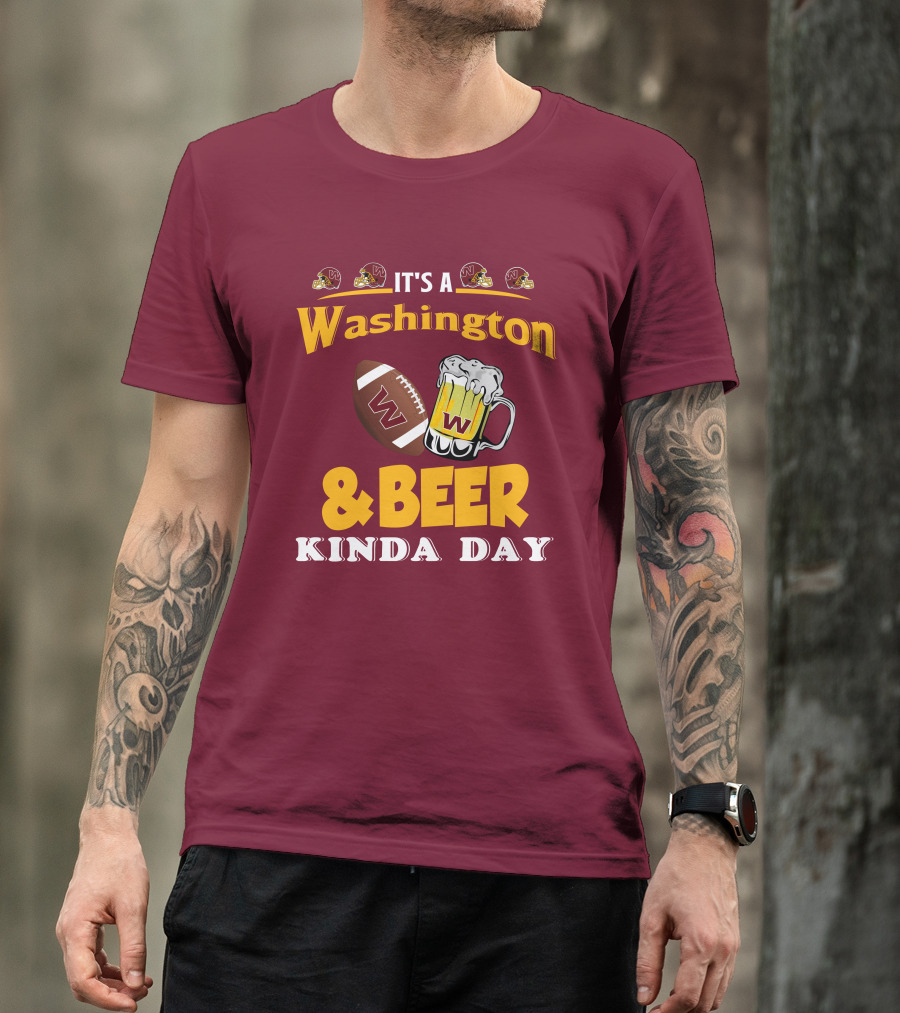 Washington Football And Beer Celebration Day T-Shirt