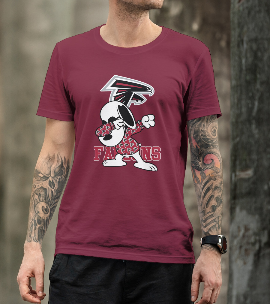 Atlanta Falcons Snoopy Dabbing T-Shirt