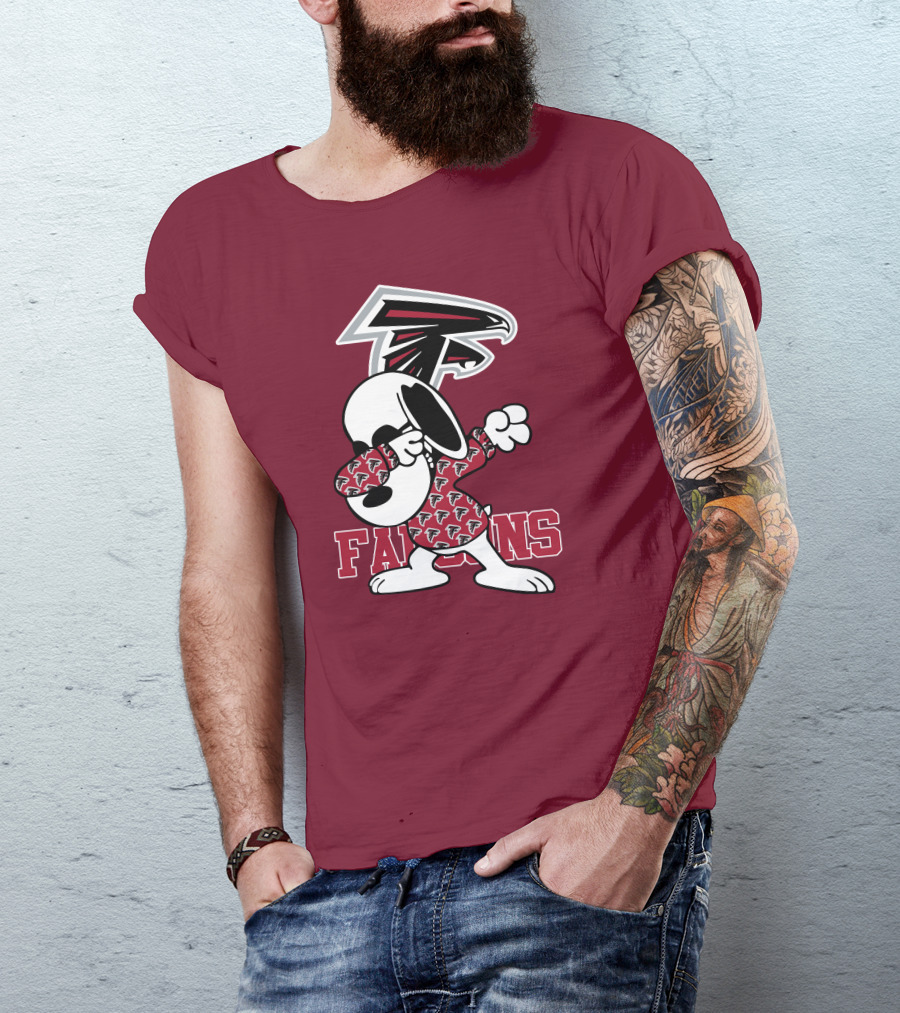 Atlanta Falcons Snoopy Dabbing T-Shirt